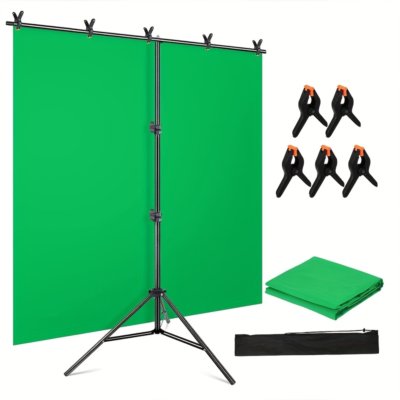 Green Screen Collapsible - Kit d'arrière-plan pour écran vert avec