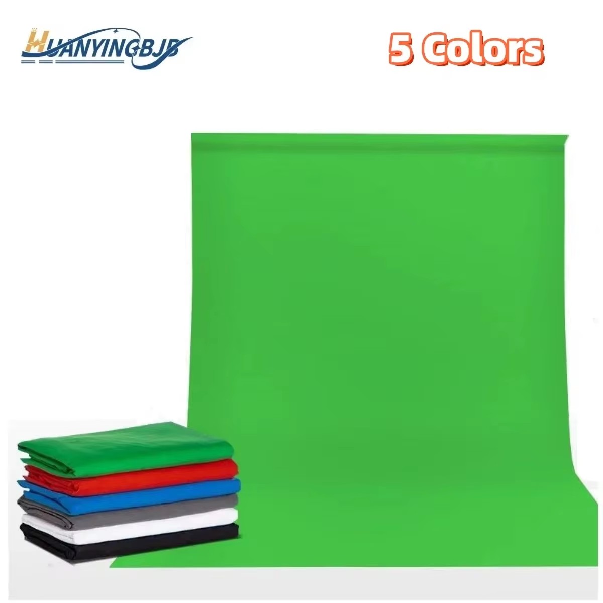 Green Screen Collapsible - Fond pour arrière-plans de photographie blanc/noir/bleu/vert