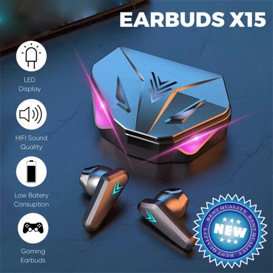 Esports Gaming Gear - Écouteur sans fil Bluetooth X15 TWS,