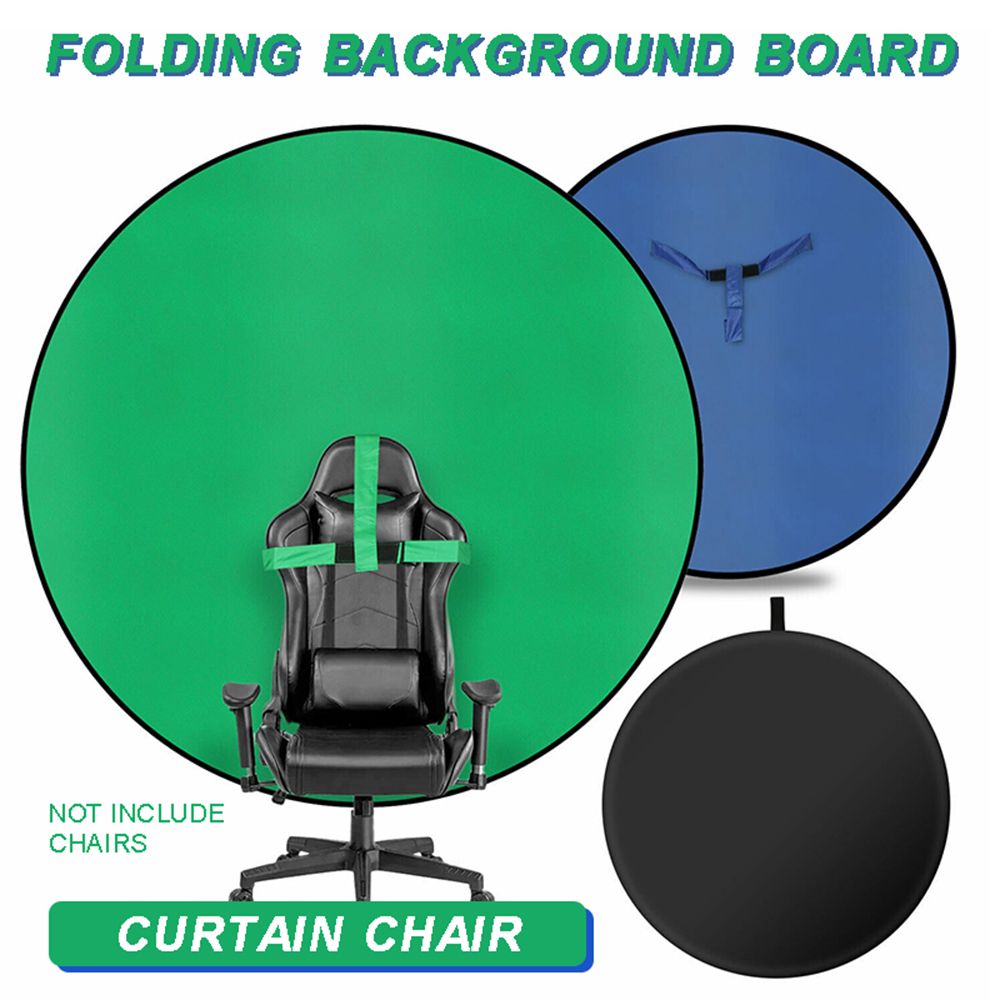 Green Screen Collapsible - Chaise pliable pour diffusion en direct,