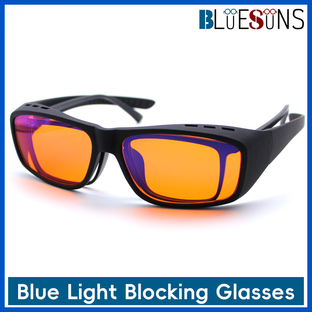 Gaming Glasses Blue - Lunettes anti-lumière bleue surdimensionnées avec verres