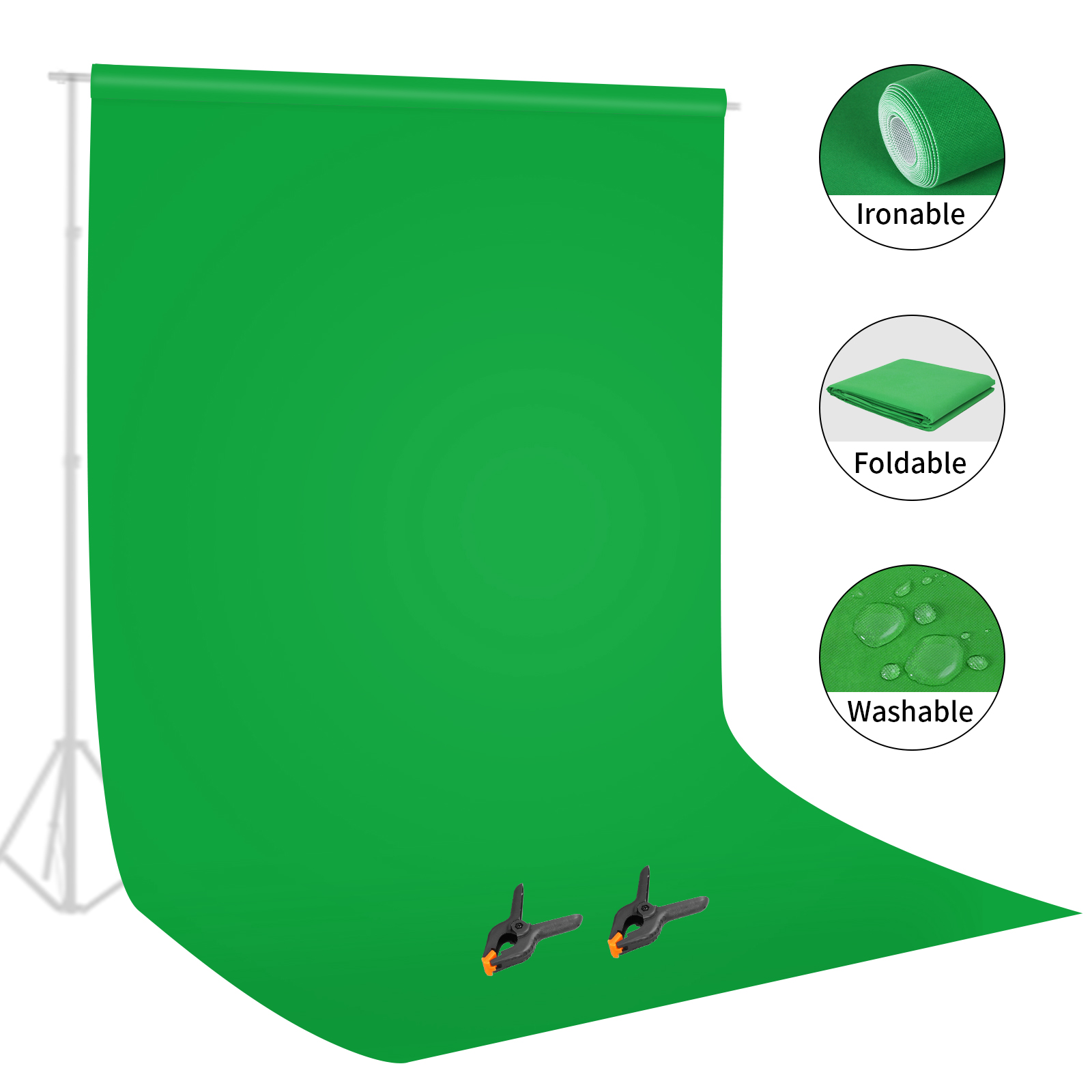 Green Screen Collapsible - Selens-Toile de fond d'écran vert pliable