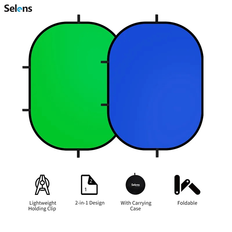 Green Screen Collapsible - Selens-Réflecteur de lumière de studio portable