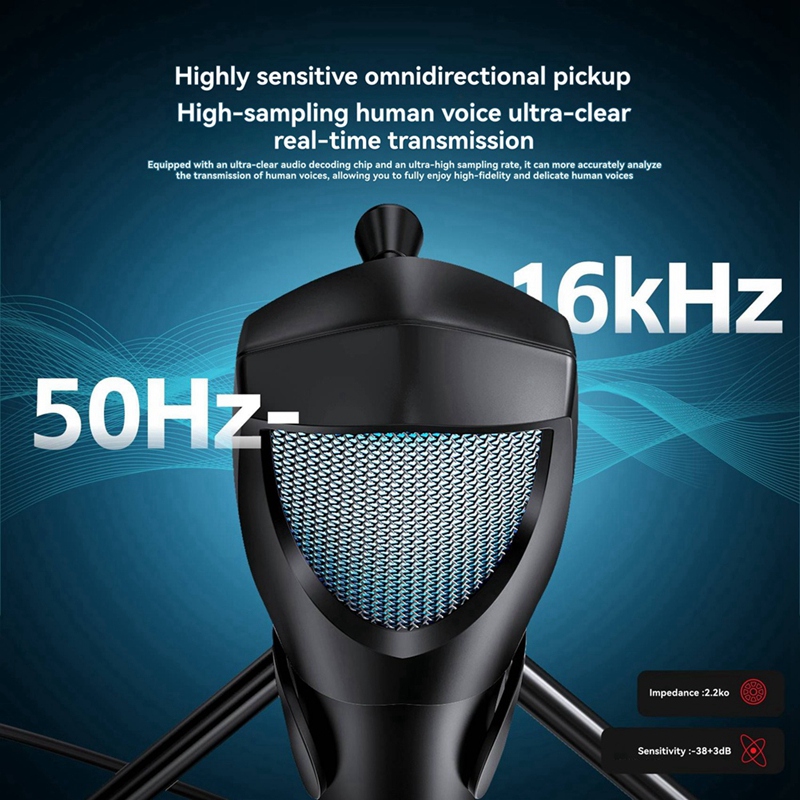 Video Gaming & Esports Usd Acc - Microphone de jeu professionnel bureau USB