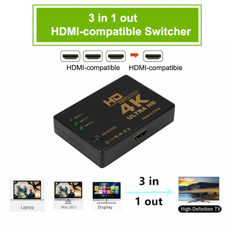 Commutateur HDMI 3 en 1 compat - Esports Gaming Hub avis et prix