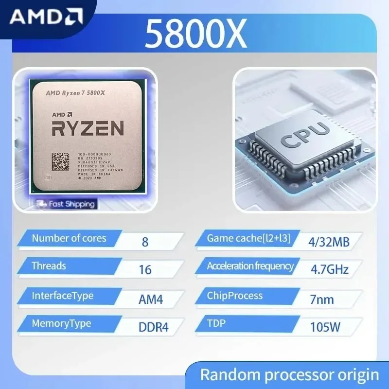 Processeur de jeu AMD Ryzen 7  - Esports In Gaming avis et prix