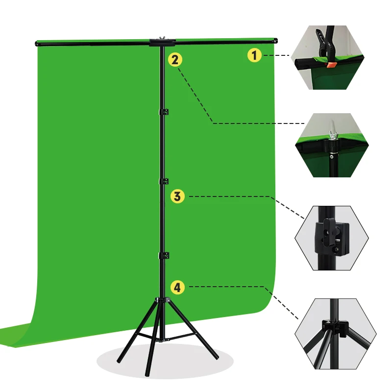 Kit de support de toile de fon - Green Screen Collapsible avis et prix