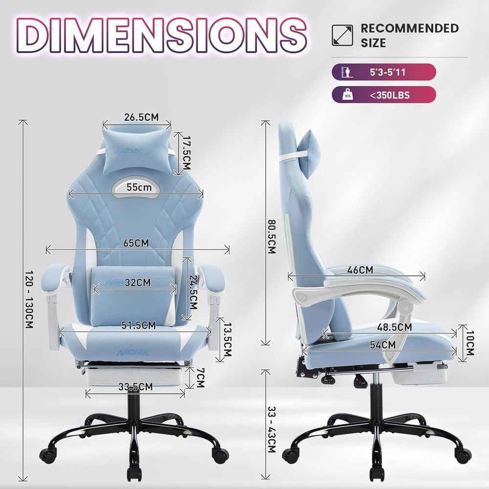 Chaise de jeu ergonomique avec - Video Gaming & Esports Usd Acc avis et prix