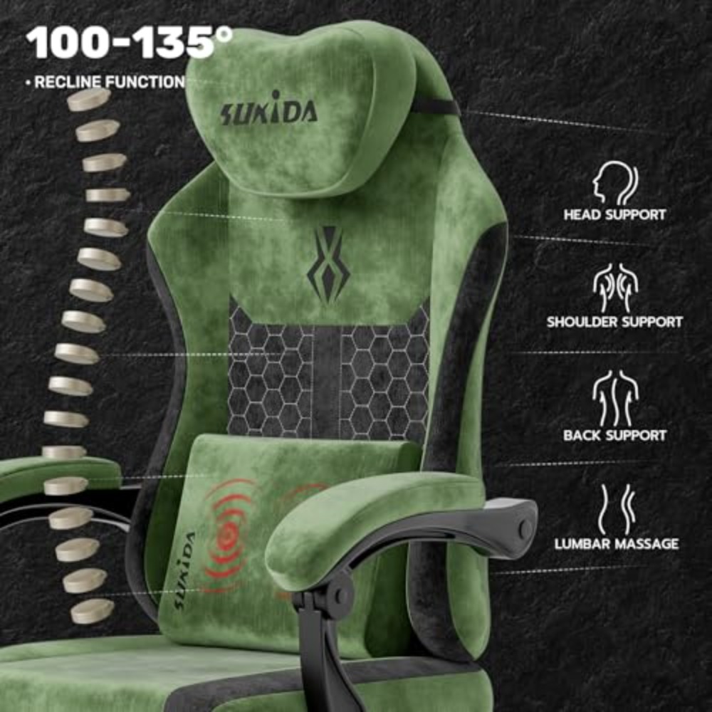 Chaise de jeu vidéo en tissu,  - Video Gaming & Esports Usd Acc avis et prix